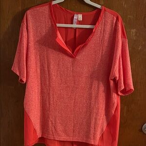 Alya pink V-Neck Blouse